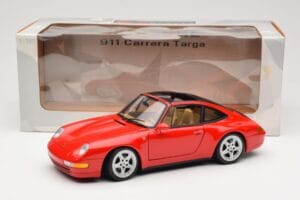 Porsche 911 993 Carrera Targa Raudonas UT Models 1:18 27821 Metalas - nuotrauka 8 iš 8