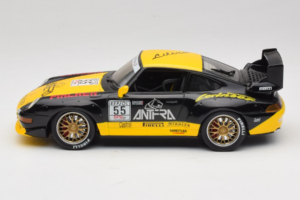 Porsche 911 993 GT2 #55 Juodas & Geltonas Anson 1:18 30325-W Metalas - nuotrauka 3 iš 6