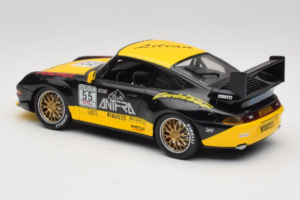Porsche 911 993 GT2 #55 Juodas & Geltonas Anson 1:18 30325-W Metalas - nuotrauka 6 iš 6