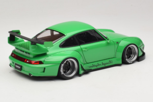Porsche 911 993 RWB Žalias Gun Grey Wheels AUTOart 1:18 78151 Kompozitas - nuotrauka 3 iš 8