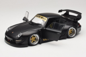 Porsche 911 993 RWB Matt Black With Gold Wheels AUTOart 1:18 78154 Kompozitas - nuotrauka 2 iš 8