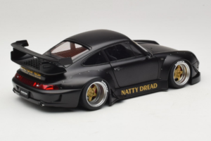 Porsche 911 993 RWB Matt Black With Gold Wheels AUTOart 1:18 78154 Kompozitas - nuotrauka 3 iš 8
