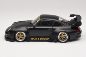 Porsche 911 993 RWB Matt Black With Gold Wheels AUTOart 1:18 78154 Kompozitas - nuotrauka 4 iš 8