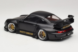 Porsche 911 993 RWB Matt Black With Gold Wheels AUTOart 1:18 78154 Kompozitas - nuotrauka 7 iš 8