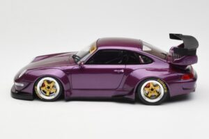 Porsche 911 993 RWB Violetinis GT Spirit 1:18 GT727 Derva - nuotrauka 3 iš 6