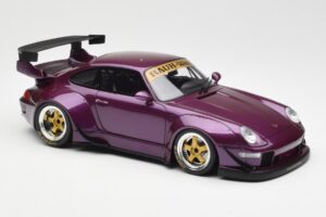 Porsche 911 993 RWB Violetinis GT Spirit 1:18 GT727 Derva - nuotrauka 4 iš 6