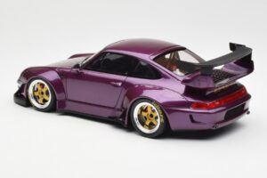 Porsche 911 993 RWB Violetinis GT Spirit 1:18 GT727 Derva - nuotrauka 5 iš 6
