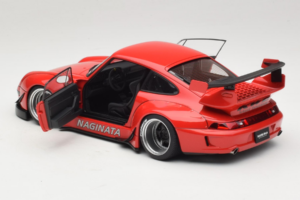 Porsche 911 993 RWB Raudonas Gun Grey Wheels AUTOart 1:18 78153 Kompozitas - nuotrauka 5 iš 8