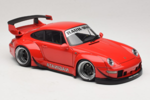 Porsche 911 993 RWB Raudonas Gun Grey Wheels AUTOart 1:18 78153 Kompozitas - nuotrauka 6 iš 8