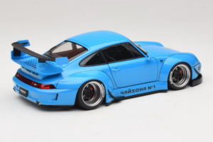 Porsche 911 993 RWB Dangaus Mėlyna Gun Grey Wheels AUTOart 1:18 78152 Kompozitas - nuotrauka 3 iš 8