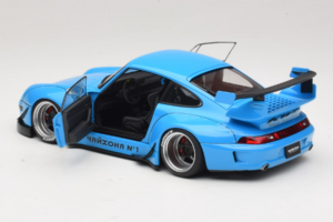 Porsche 911 993 RWB Dangaus Mėlyna Gun Grey Wheels AUTOart 1:18 78152 Kompozitas - nuotrauka 5 iš 8