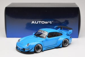 Porsche 911 993 RWB Dangaus Mėlyna Gun Grey Wheels AUTOart 1:18 78152 Kompozitas - nuotrauka 8 iš 8
