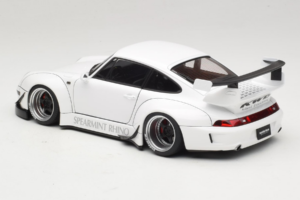 Porsche 911 993 RWB Baltas Gun Grey Wheels AUTOart 1:18 78150 Kompozitas - nuotrauka 7 iš 8