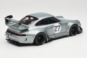 Porsche 911 993 RWB Yuiitsumuni Sidabrinis GT Spirit 1:18 GT522 Derva - nuotrauka 2 iš 6