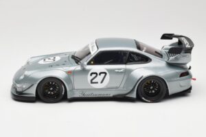 Porsche 911 993 RWB Yuiitsumuni Sidabrinis GT Spirit 1:18 GT522 Derva - nuotrauka 3 iš 6