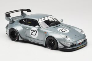 Porsche 911 993 RWB Yuiitsumuni Sidabrinis GT Spirit 1:18 GT522 Derva - nuotrauka 4 iš 6