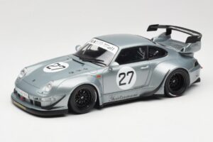 Porsche 911 993 RWB Yuiitsumuni Sidabrinis GT Spirit 1:18 GT522 Derva