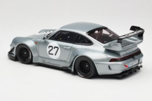 Porsche 911 993 RWB Yuiitsumuni Sidabrinis GT Spirit 1:18 GT522 Derva - nuotrauka 5 iš 6