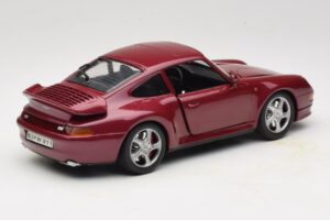 Porsche 911 993 Turbo Raudonas Anson 1:18 30320-W Metalas - nuotrauka 3 iš 8