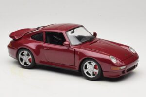 Porsche 911 993 Turbo Raudonas Anson 1:18 30320-W Metalas - nuotrauka 6 iš 8