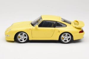 Porsche 911 993 Turbo S Geltonas UT Models 1:18 27836 Metalas - nuotrauka 4 iš 8