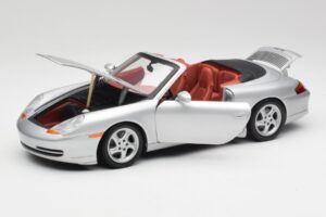 Porsche 911 996 Kabrioletas Sidabras Gate 1:18 1052 Metalas - nuotrauka 2 iš 8
