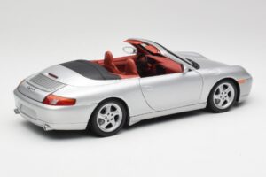 Porsche 911 996 Kabrioletas Sidabras Gate 1:18 1052 Metalas - nuotrauka 3 iš 8