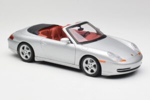 Porsche 911 996 Kabrioletas Sidabras Gate 1:18 1052 Metalas - nuotrauka 6 iš 8