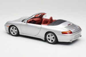 Porsche 911 996 Kabrioletas Sidabras Gate 1:18 1052 Metalas - nuotrauka 7 iš 8