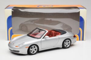 Porsche 911 996 Kabrioletas Sidabras Gate 1:18 1052 Metalas - nuotrauka 8 iš 8