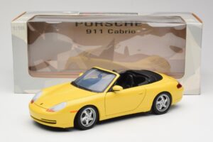 Porsche 911 996 Kabrioletas Speed Geltonas UT Models 1:18 27906 Metalas - nuotrauka 8 iš 8