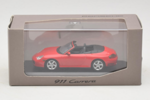 Porsche 911 996 Carrera 4S Kabrioletas Raudonas Minichamps 1:43 400062831 Metalas - nuotrauka 4 iš 4