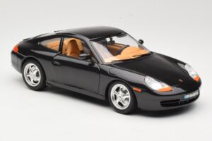 Porsche 911 996 Carrera Juodas Bburago 1:18 3385-M2 Metalas - nuotrauka 6 iš 8