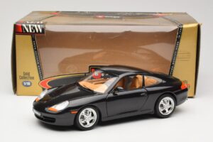 Porsche 911 996 Carrera Juodas Bburago 1:18 3385-M2 Metalas - nuotrauka 8 iš 8