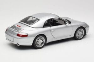 Porsche 911 996 Carrera Kabrioletas Sidabrinis Hot Wheels 1:18 213595 Metalas - nuotrauka 3 iš 8
