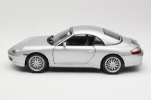 Porsche 911 996 Carrera Kabrioletas Sidabrinis Hot Wheels 1:18 213595 Metalas - nuotrauka 4 iš 8