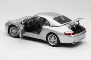 Porsche 911 996 Carrera Kabrioletas Sidabrinis Hot Wheels 1:18 213595 Metalas - nuotrauka 5 iš 8