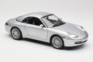 Porsche 911 996 Carrera Kabrioletas Sidabrinis Hot Wheels 1:18 213595 Metalas - nuotrauka 6 iš 8