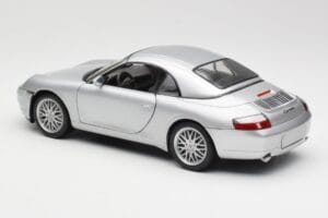 Porsche 911 996 Carrera Kabrioletas Sidabrinis Hot Wheels 1:18 213595 Metalas - nuotrauka 7 iš 8