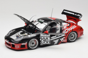 Porsche 911 996 GT3 RS #290 N. Bartels / H. Jacksties / F. Lorenzo Yokohama 24 Hours of Nurburgring 2003 AUTOart 1:18 80372 M - nuotrauka 2 iš 8
