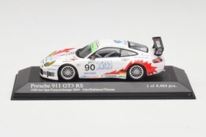 Porsche 911 996 GT3 RS #90 T2M J. Ickx / P. Rabineau 1000km Spa 2004 Minichamps 1:43 400046980 Metalas
