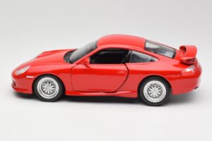 Porsche 911 996 GT3 Strasse Raudonas Bburago 1:18 30395 Metalas - nuotrauka 4 iš 8