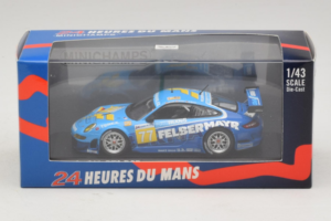 Porsche 911 GT3 R #77 M. Lieb / R. Lietz / W. Henzler 24 Hours of Le Mans 2009 Minichamps 1:43 400096977 Metalas - nuotrauka 4 iš 5
