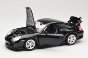 Porsche 911 996 Turbo Juodas Bburago 1:18 3367 Metalas - nuotrauka 2 iš 8