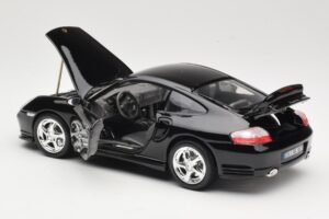 Porsche 911 996 Turbo Juodas Bburago 1:18 18-12030 Metalas - nuotrauka 5 iš 8