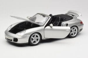 Porsche 911 996 Turbo Kabrioletas Sidabrinis Maisto 1:18 31660 Metalas - nuotrauka 2 iš 8