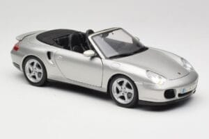 Porsche 911 996 Turbo Kabrioletas Sidabrinis Maisto 1:18 31660 Metalas - nuotrauka 6 iš 8