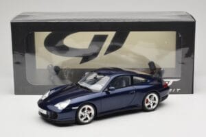 Porsche 911 996.2 Carrera 4S Tamsiai Mėlynas GT Spirit 1:18 GT938 Derva - nuotrauka 6 iš 6