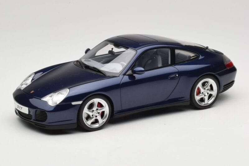 Porsche 911 996.2 Carrera 4S Tamsiai Mėlynas GT Spirit 1:18 GT938 Derva