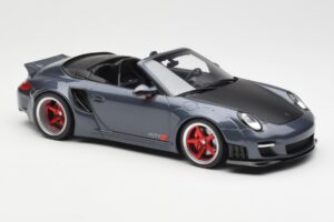 Porsche 911 997 Kabrioletas Liberty Walk Pilkas GT Spirit 1:18 GT463 Derva - nuotrauka 4 iš 6
